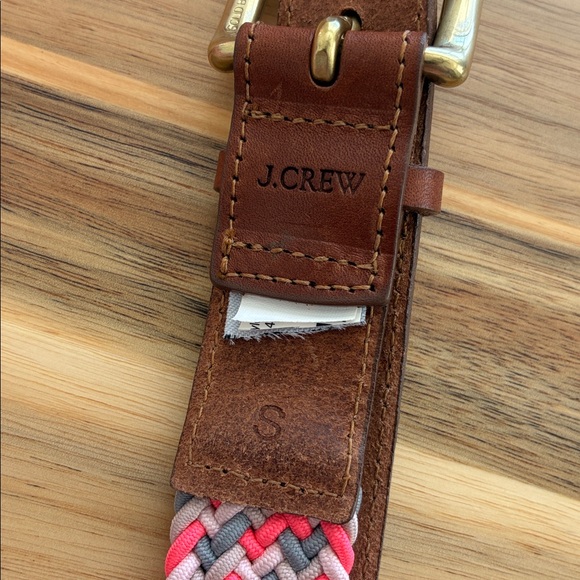 J. Crew Neon Braided Leather Belt Size Small - Picture 4 of 4